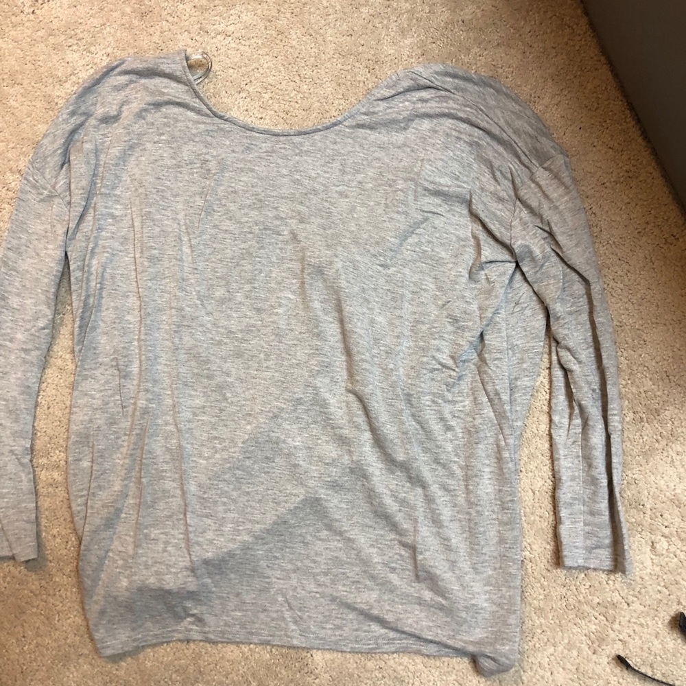 Open back long sleeve top